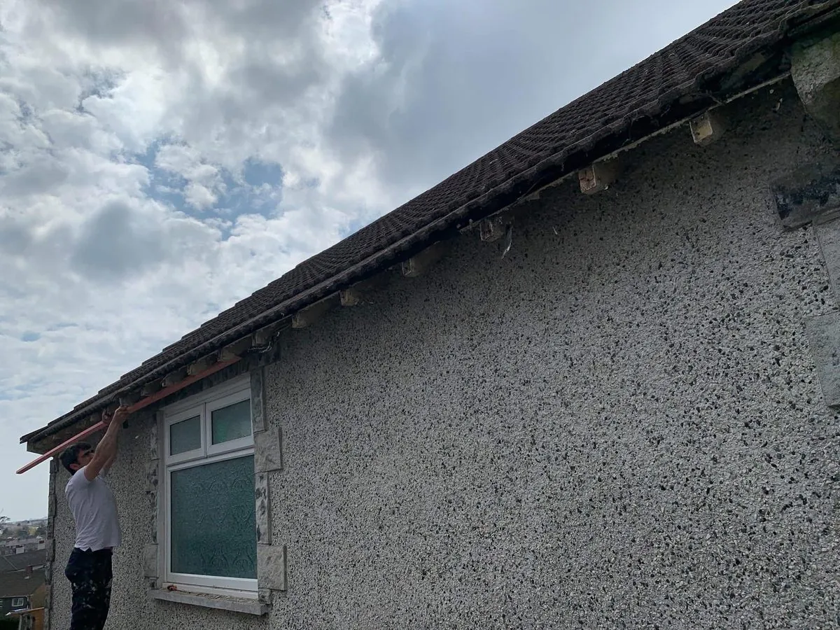 White uPVC fascias and soffits on a bungalow in Fowey